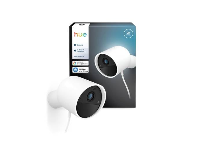 Philips Hue Secure 2K wired camera - white