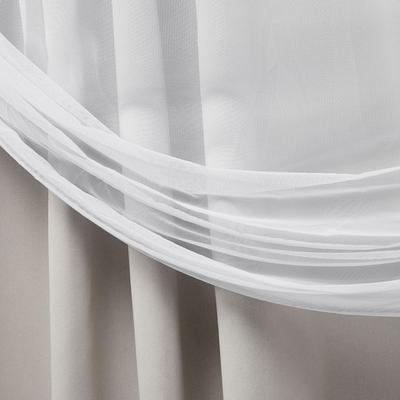 ATI Home Catarina Layered Solid and Sheer Hidden Tab/Rod Pocket Top Curtain Panel Pair