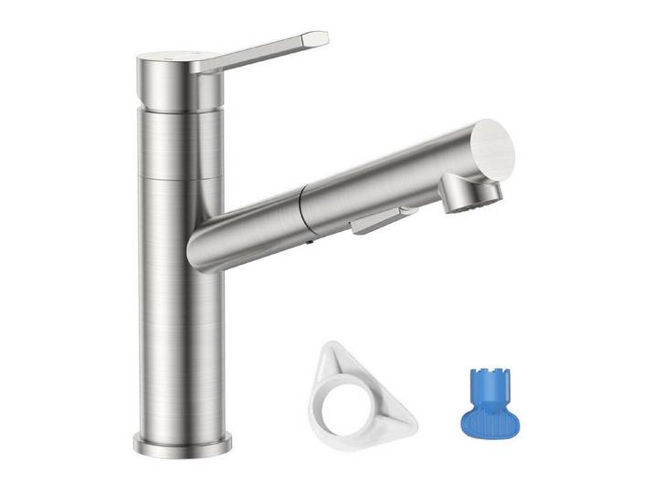 LuxusKollektion Küchenarmatur Küchenarmatur Ausziehbar Edelstahl (1-St)