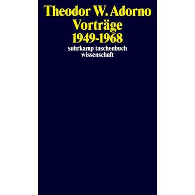 Nachgelassene Schriften. Abteilung V: Vorträge und Gespräche, Taschenbuch von Theodor W. Adorno, Suhrkamp, 978-3-518-30101-2
