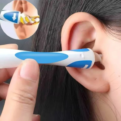 Perfect Picks Market Spiral Ear Wax Removal Tool Silicone Cleaner With Reusable Tips For Safe Ear Hygiene Spiral Ear Wax Removal Tool Silicone Cleaner With Reusable Tips For Safe Ear Hygiene