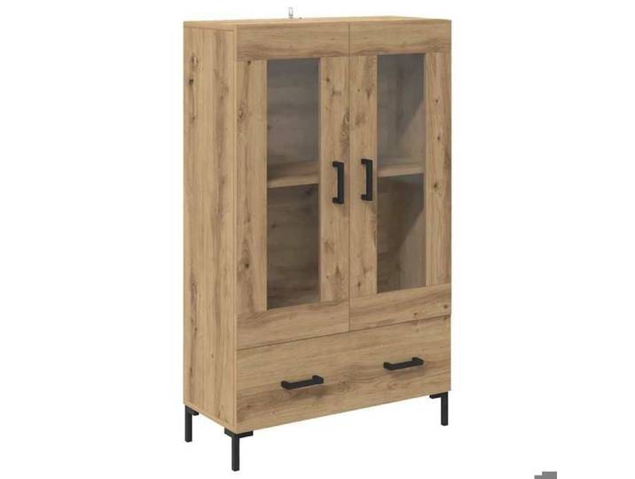 NOUVEAU Armoire Vaisselier - Haut Armoire - Anti l'humidité - Chêne artisanal - 69 5x31x115cm 95004