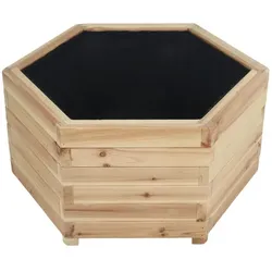 Hardin 1fachgut Sechseckiges Hochbeet, ca. 69 x 60 x 34 cm - Natur