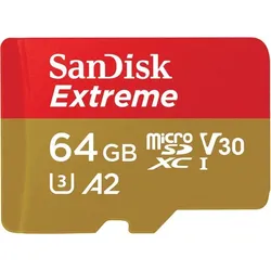 SanDisk Extreme® microSDXC 64GB + SD Adapter