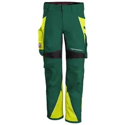 Bundhose "IRON" grün/warngelb, Gr. S62 - warngelb - S