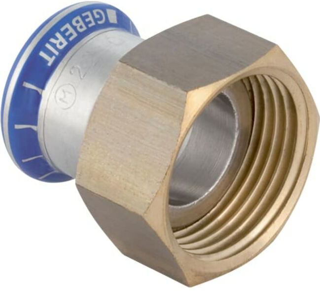 Geberit raccord Mapress d 15xRp 1/2, inox, avec raccord mâle (85042)