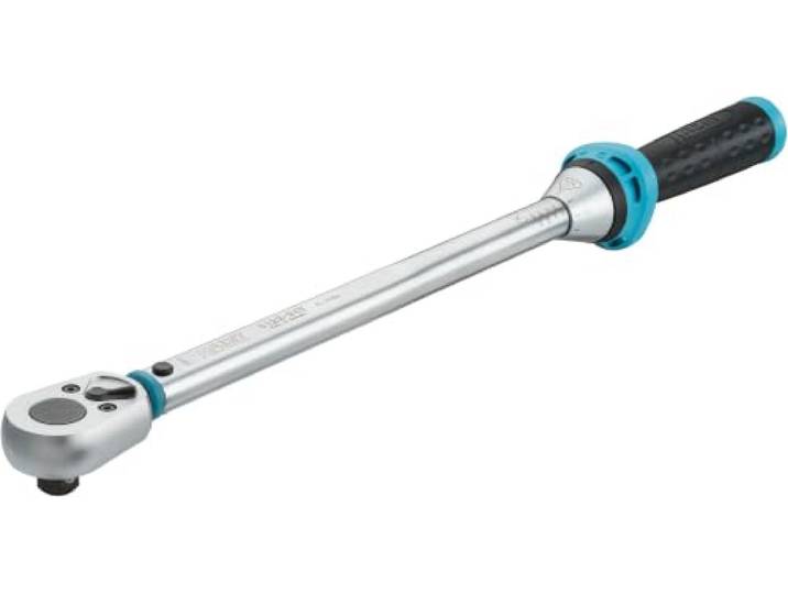 HAZET Clé dynamométrique 5122-3CT I Sortie : carré 12\,5 mm (1/2 pouce)\, tolérance : 4 %\, 32 dents I Cliquet réversible facile à utiliser pour voiture et vélo I 519 mm