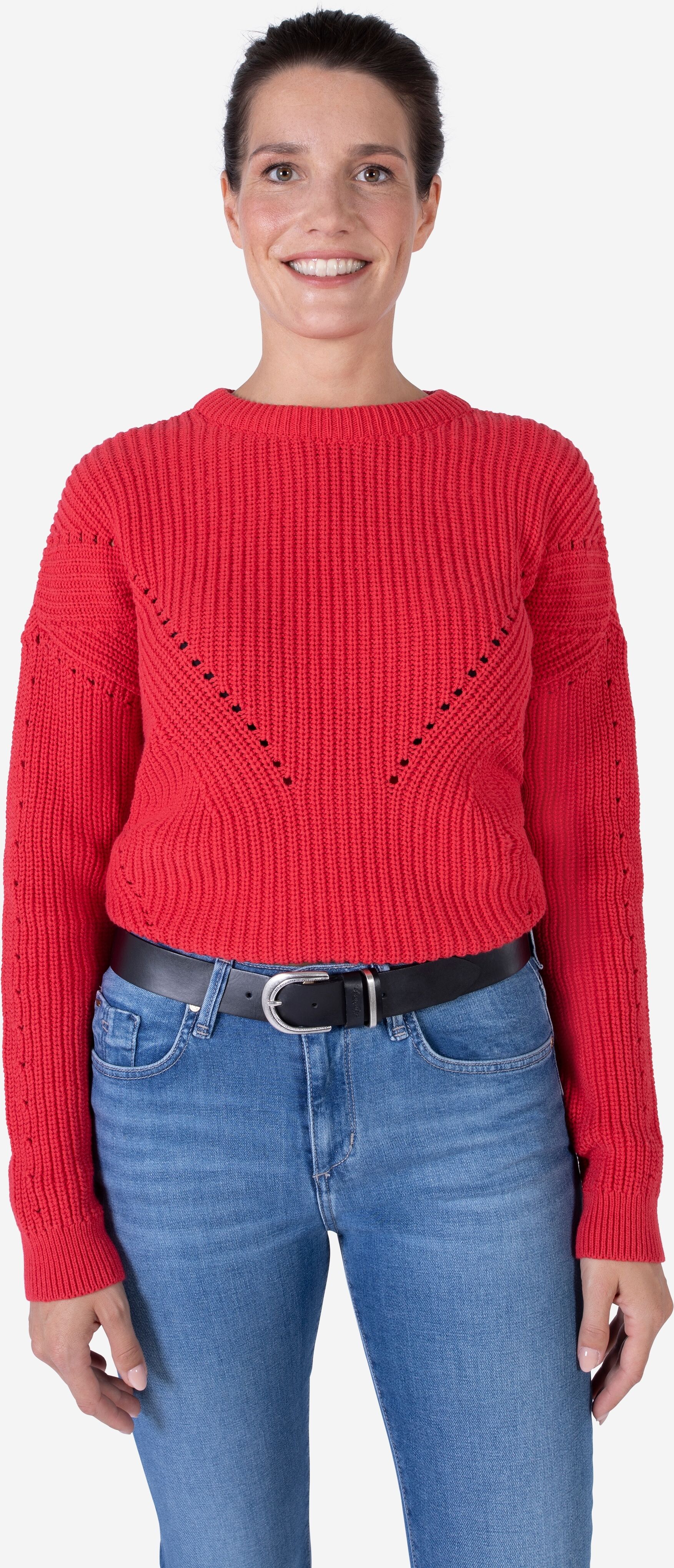 Ledergürtel MUSTANG "Paige", Damen, Gr. 105, schwarz, Materialmix, unifarben, Gürtel Ledergürtel, Mit dunklen Airbrushkanten und einer ovalen Dornschliesse, 3,5 cm schwarz 105
