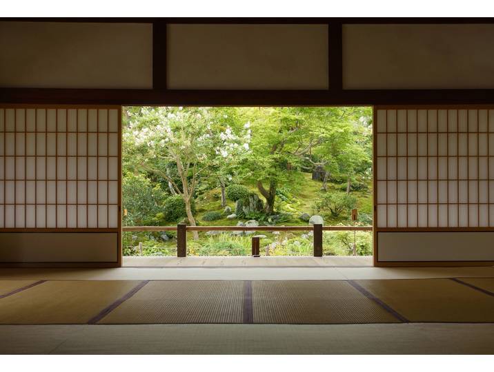 Fototapete PAPERMOON Photo-Art YUMIAN DENG, ZEN ZONE , bunt, B:5m L:2,8m, Vlies, Tapeten, Fototapete