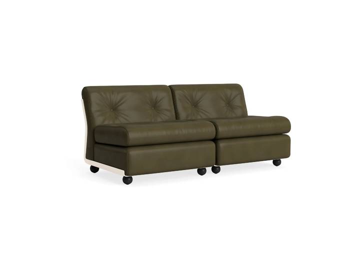 HAY Module de canapé Amanta Cream beige-sense forest, 2-places