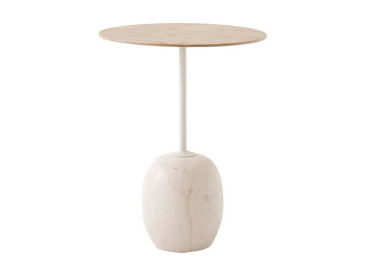 &Tradition Lato Tisch LN8 Lacquered oak-Crema diva marble
