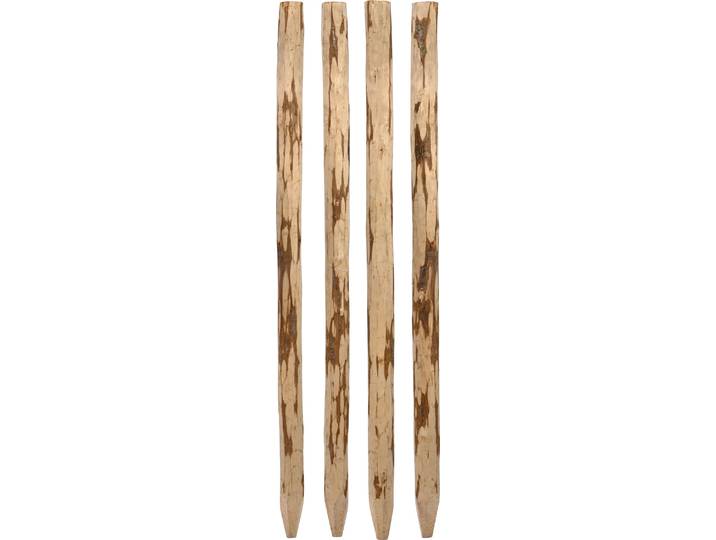 Zaunpfosten DOBAR Holzpfosten für Staketenzaun, ØxH: 9x120 cm , braun (natur), H:120cm Ø:9cm, Massivholz, Zaunpfosten, Zaunpfosten, aus robustem, ungeschältem Haselnussholz