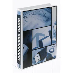 Esselte Präsentationsringbücher 4-Ringe DIN A4 4.4 cm weiß