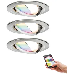 LED Einbauleuchte Smart Home Nova Plus Coin Basisset schwenkbar