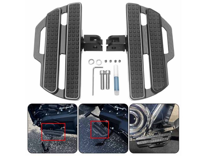 Repose-pieds avant pour conducteur, 1 paire, accessoire pour Harley Softail Street Bob 114 FXBBS 2021 2022 2023 2024