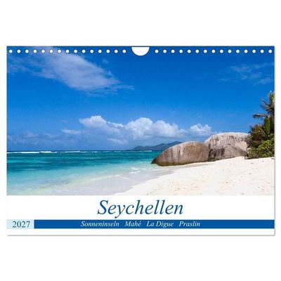 Seychellen. Sonneninseln - Mahé, La Digue, Praslin (Wandkalender 2027 DIN A4 quer), CALVENDO Monatskalender