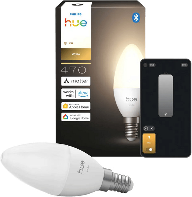Philips Hue White LED Kaarslamp E14