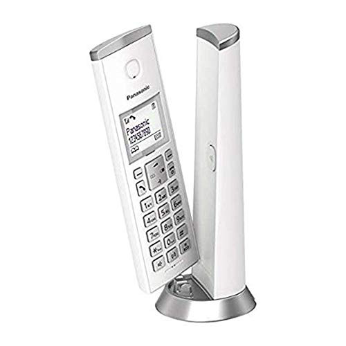 Panasonic KX-TGK210JTW draadloze telefoon met DECT-systeem, 1,5-inch lcd-scherm en blokkering van ongewenste oproepen, wit