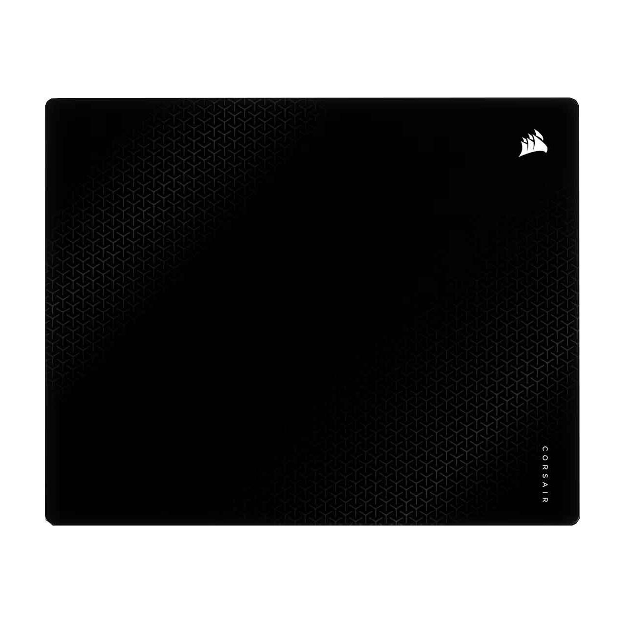 Corsair MM Glass Mauspad, matte Glasoberfläche, rutschfeste Basis - schwarz, 40cm x 50cm