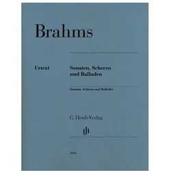 Sonatas, Scherzo and Ballades, Fachbücher von Johannes Brahms