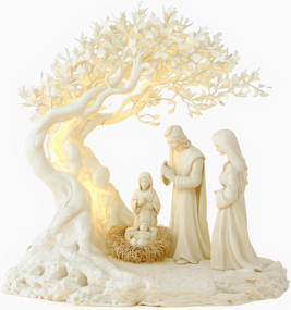 Rare Purchases Jesus And The Tree Of Life Newborn Home Decor, Desktop Decoration Acrylic Ornament, Children's Gift Holiday Gift ivory White