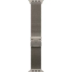 Apple Natural Titanium Milanese Loop (49 mm, 95% recyceltes Titan), Uhrenarmband, Beige