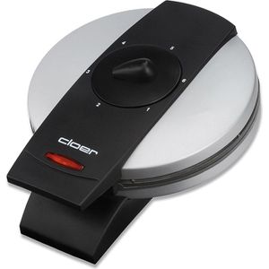 Cloer Waffeleisen 1629 Waffelautomat, 930 Watt, für Herzwaffel mit Ø 15,5 cm, aus Metall, schwarz