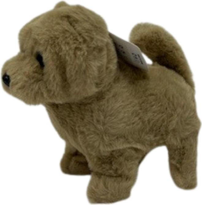 Interactief pluchen hondje van FIND IT IMPORT EXPORT, S.L., loopt en blaft, bruin