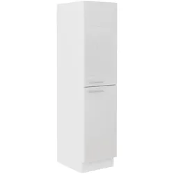 Küchen Midi Hochschrank 30 Lara Weiß Hochglanz Küchenzeile Küchenblock Küche