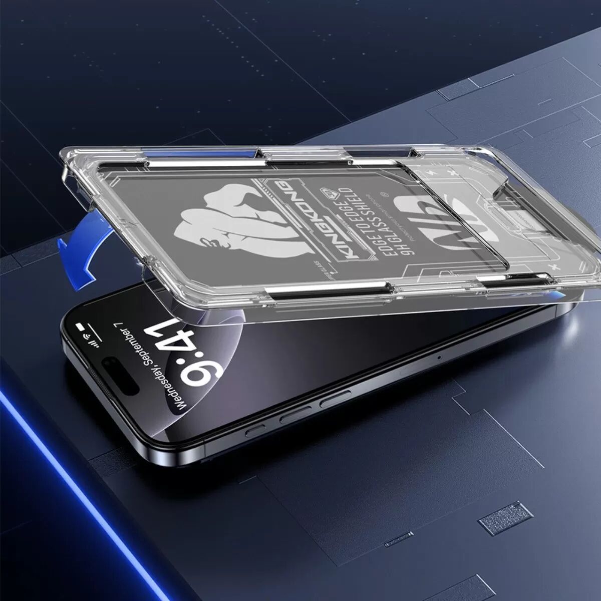 INF Samsung S23 Unlocked Version Displayschutzfolie aus gehärtetem Glas mit einfachem Installationskit - 3er Pack