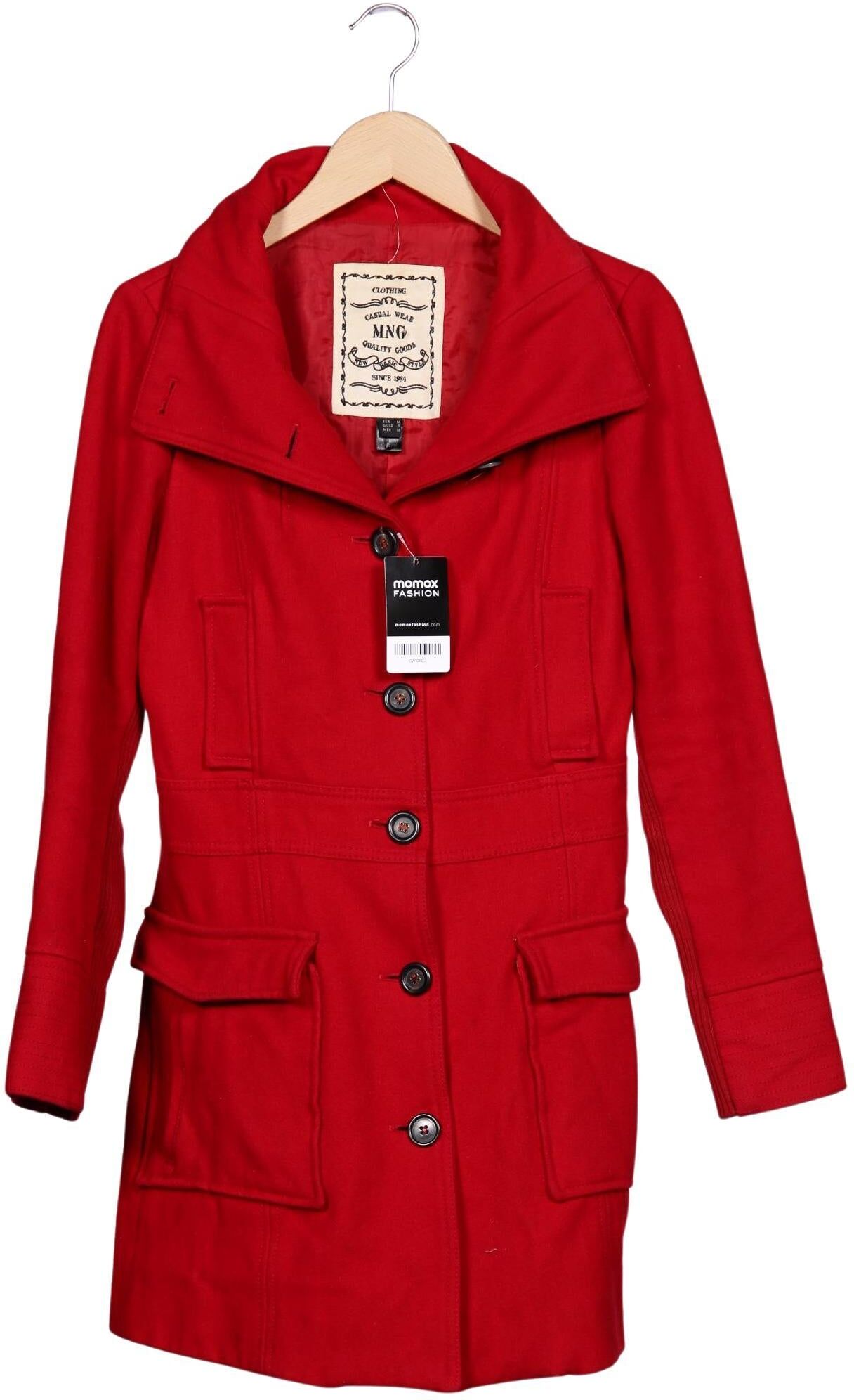 Mango Damen Mantel, Rot, Gr. M, kein / Etikett - Second Hand