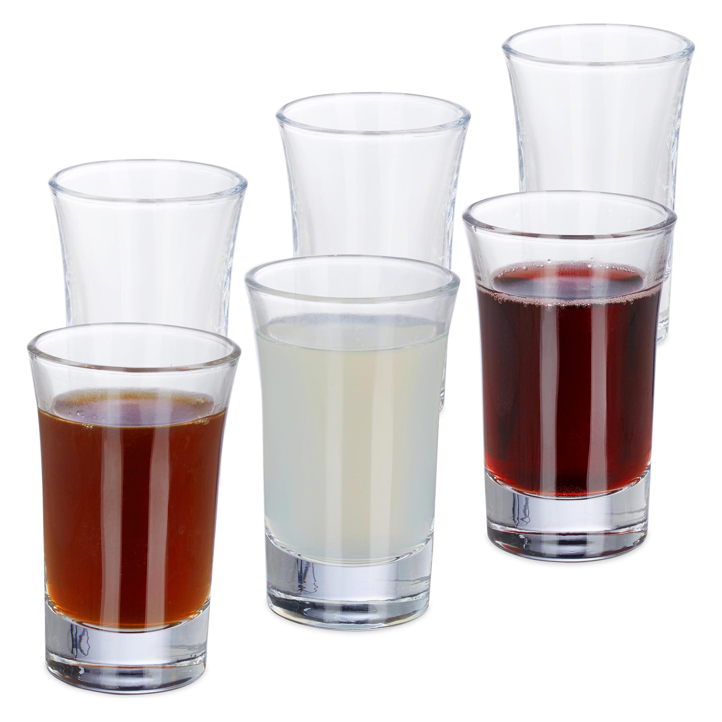 Relaxdays Schnapsgläser (6x, Schnapsgläser + Shotgläser) (4052025234225)