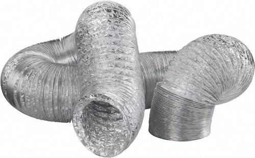 Wallair N55878 Flexibles Lüftungsrohr Aluminium (Ø x L) 10.2cm x 10m Silber