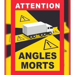 HB-Druck Angles Morts Schild A4 Rückseite selbstklebend