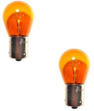 NP24 2x Blinker 12V 21W Glühlampe Glühbirne Glühleuchte -Gelb Sockel Bau15S 120°