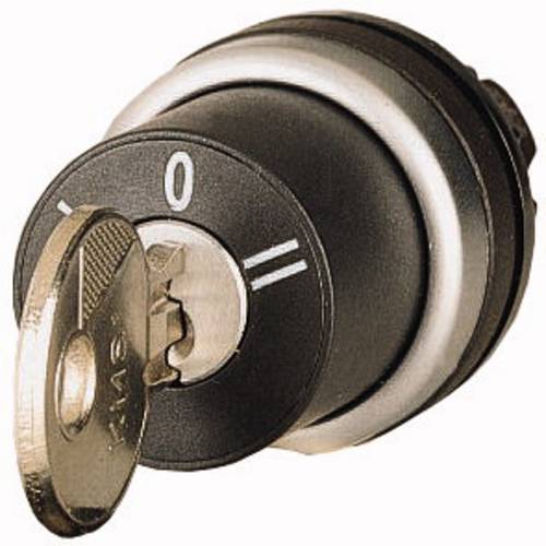 Eaton 216900 M22-WRS3 Schlüsseltaste Frontring Kunststoff Schlüssel Schwarz 1St.