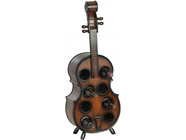 Ambiente DanDiBo Weinregal Flaschenregal Flaschenständer Cello aus Holz Flaschenhalter