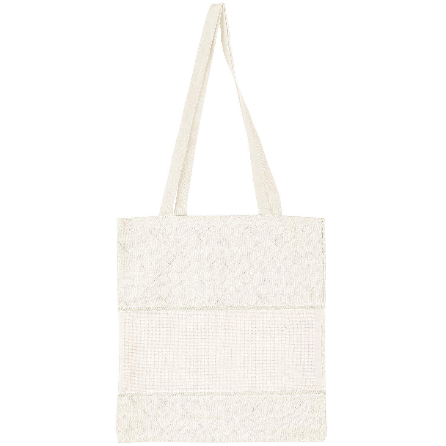 Baumwolltasche mit Aidafeld, natur