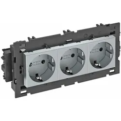 OBO Bettermann Steckdose 0 Grad, 3-fach STD-D0C8 AL3