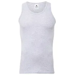 Dovre Rib Singlet Grau Ökologische Baumwolle Small Herren