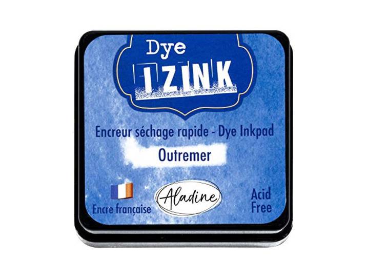 Aladine 19260 Izink Dye stempelkussen, ultramarijnblauw