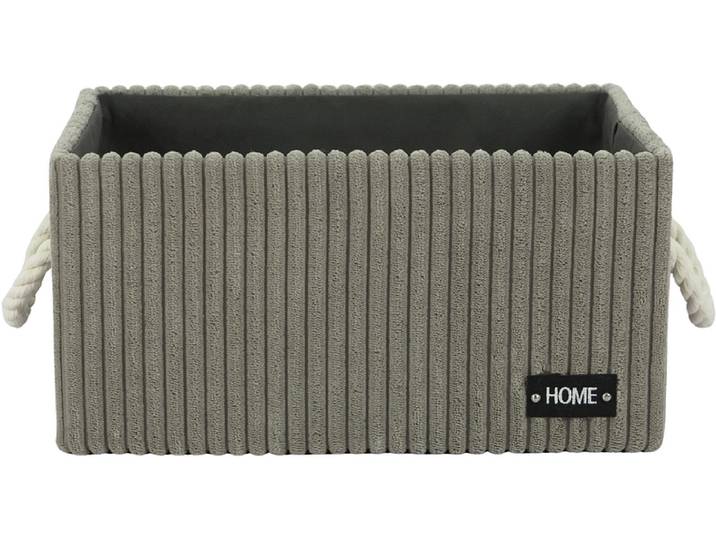 Aufbewahrungskorb HAMPER grau 23.5x33.5x16.5cm