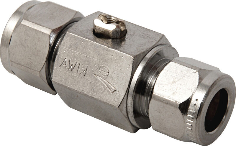 BPE mini kogelkraan recht 2x knel 12x10