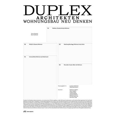 Duplex Architekten, Gebundene Ausgabe von Hubertus Adam,Marc Angelil,Nele Dechmann, Park Books, 978-3-03860-229-3