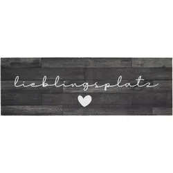 Läufer Lieblingsplatz Wood in Grau ca. 50x150cm