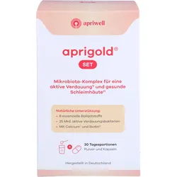 Aprigold Pulver+kapseln Set Apriwell 1 P