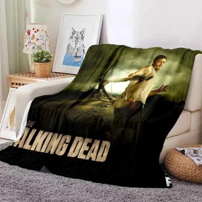 Uplift Picks The Walking Dead Zombie Throw Blanket Soft Flannel Sofa And Bed Cover 16 100x130 Cm
