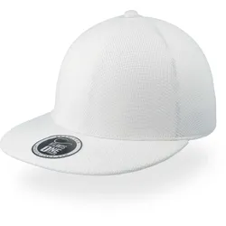 Atlantis Unisex 1 Panel Kappe 'Snap One' Flache Cap SONE white one size