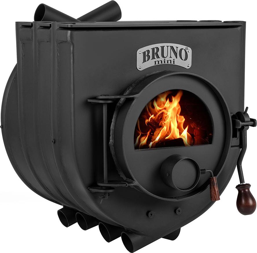 Bruno Werkstattofen Mini II mit Herdplatte schwarz 9 kW Stahl A