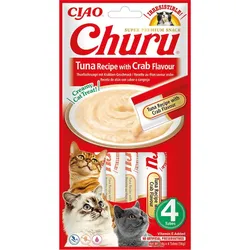 INABA CAT Churu Thunfisch mit Krabbengeschmack 4x14g